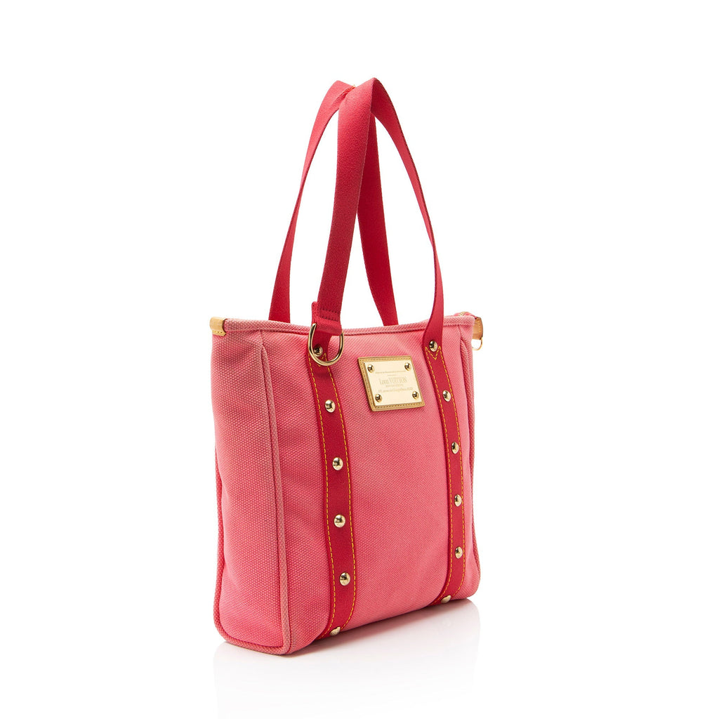 Louis Vuitton Vintage Canvas Antigua Cabas MM Tote Bag - Pink