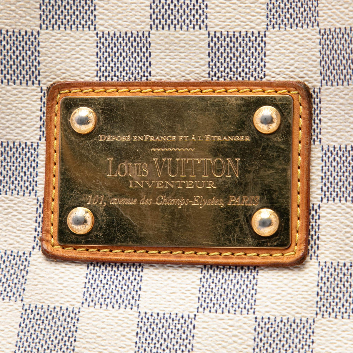 Louis Vuitton Damier Azur Galliera PM Shoulder Bag - White