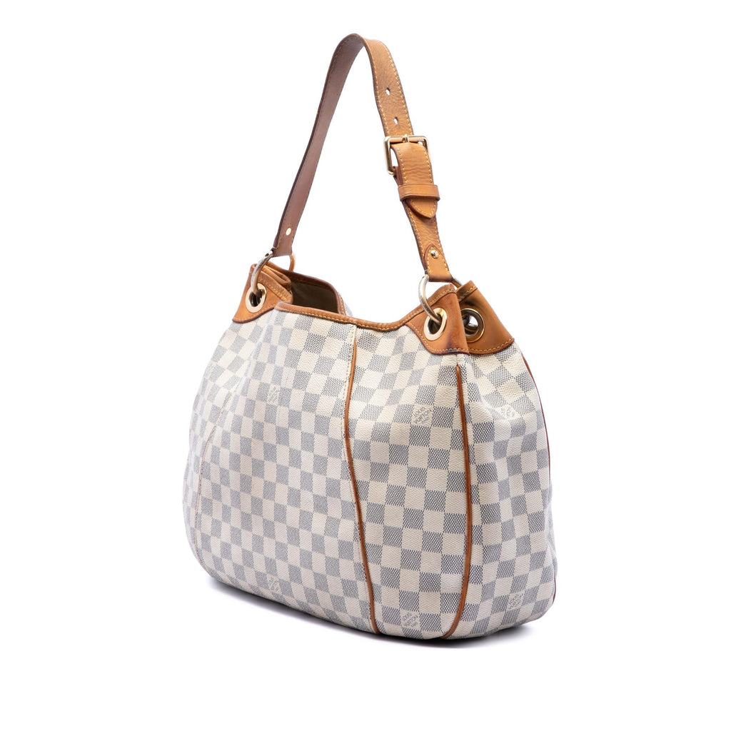 Louis Vuitton Damier Azur Galliera PM Shoulder Bag - White
