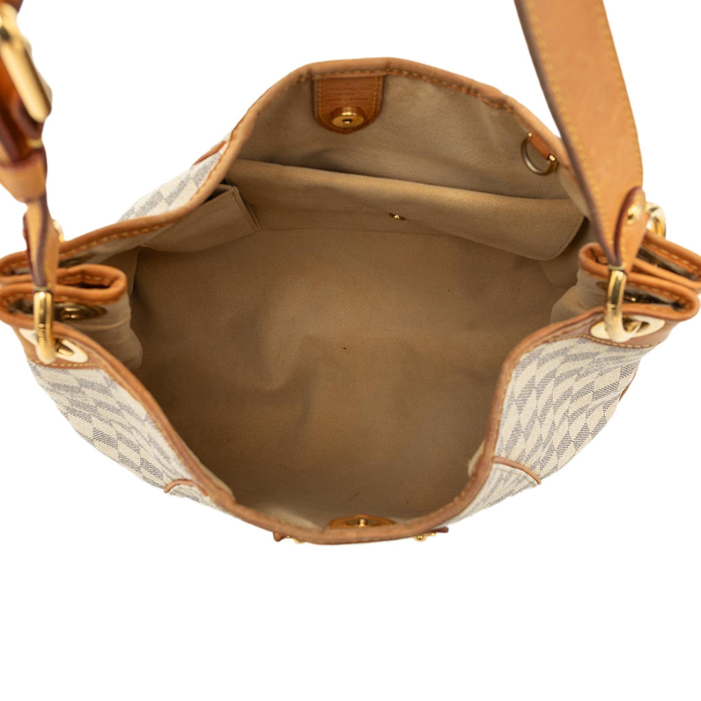 Louis Vuitton Damier Azur Galliera PM Shoulder Bag - White
