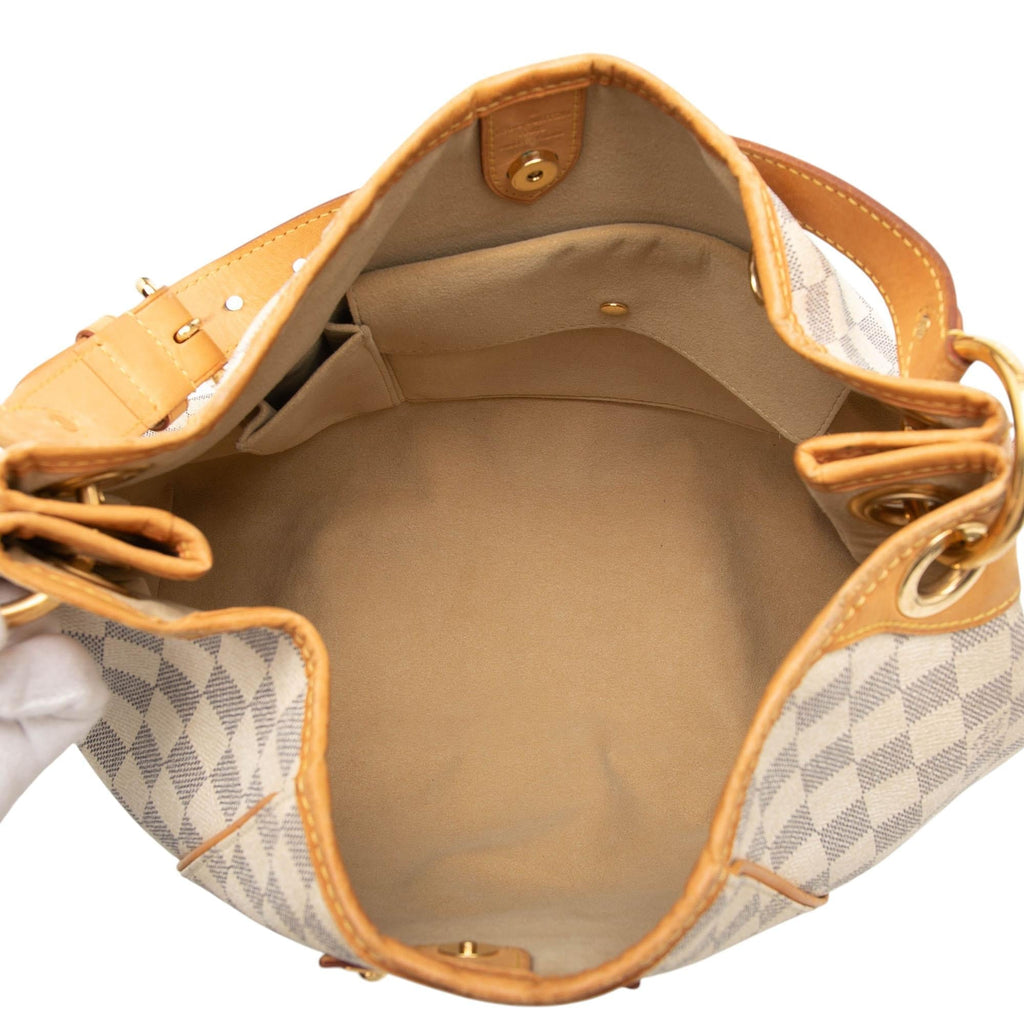 Louis Vuitton Damier Azur Galliera PM Shoulder Bag - White