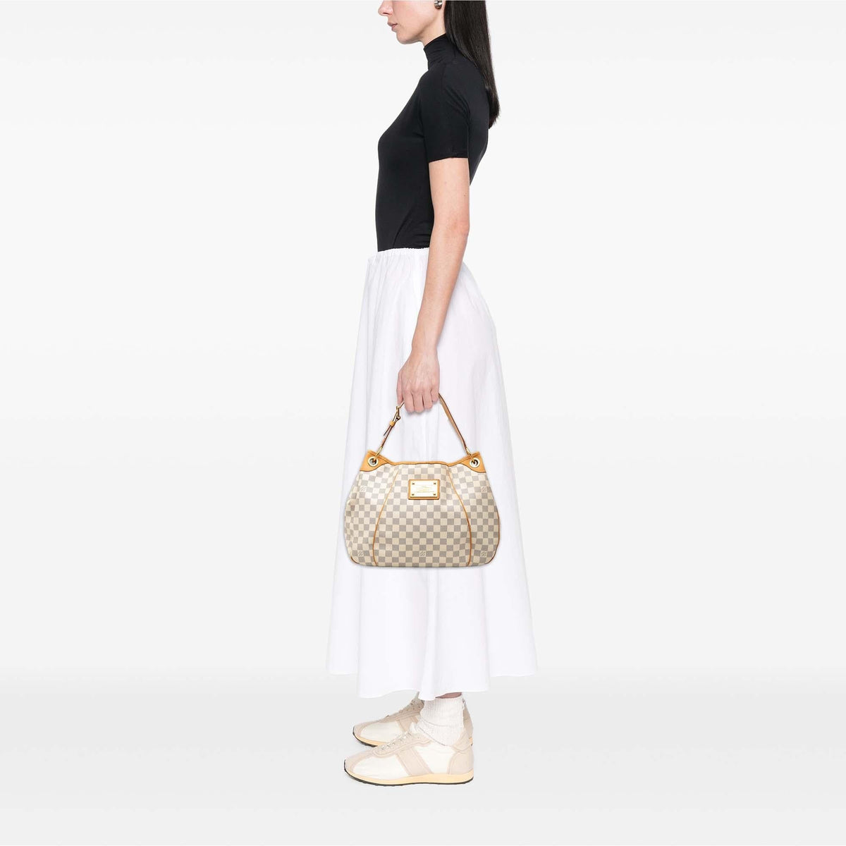 Louis Vuitton Damier Azur Galliera PM Shoulder Bag - White