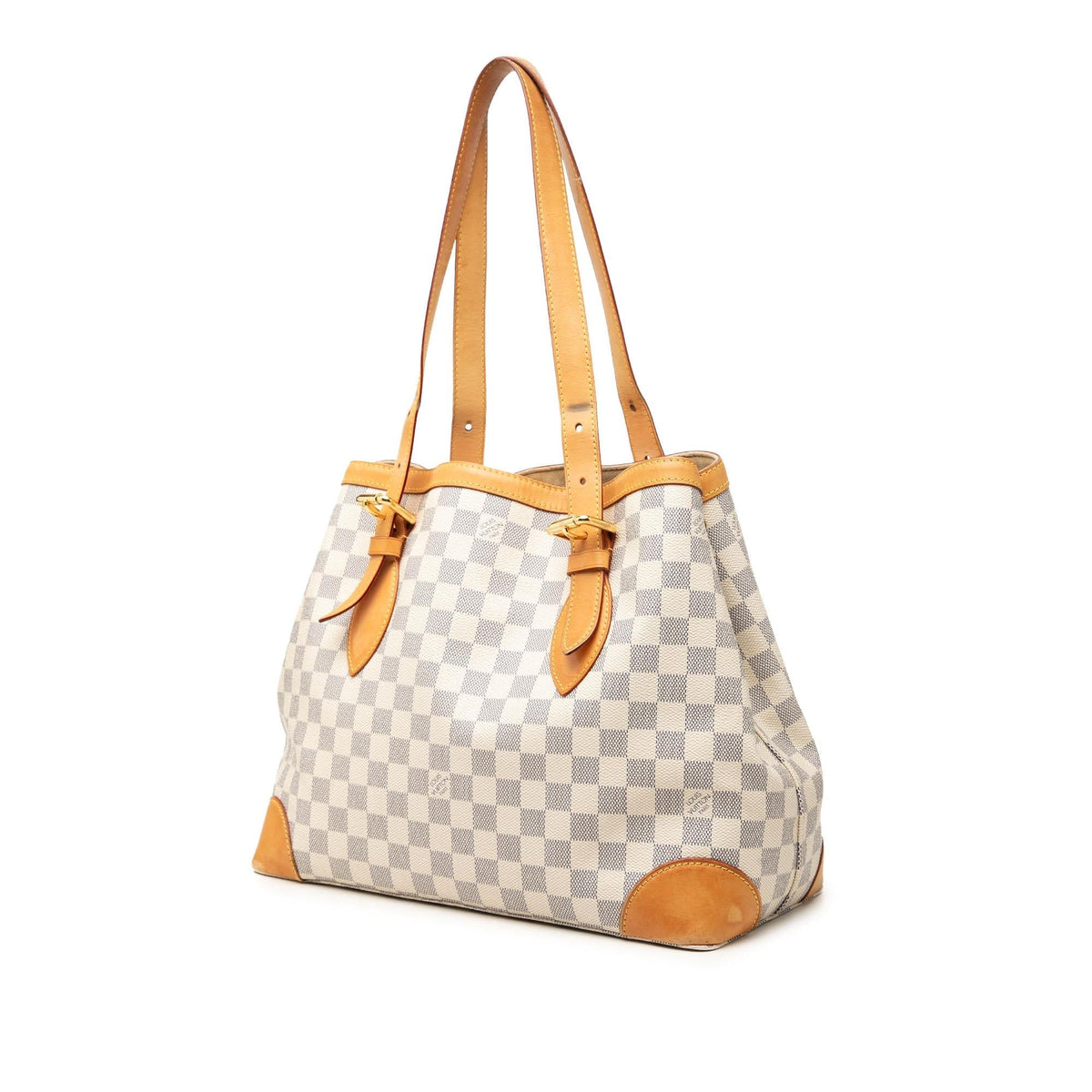 Louis Vuitton Damier Azur Hampstead MM Tote Bag - White