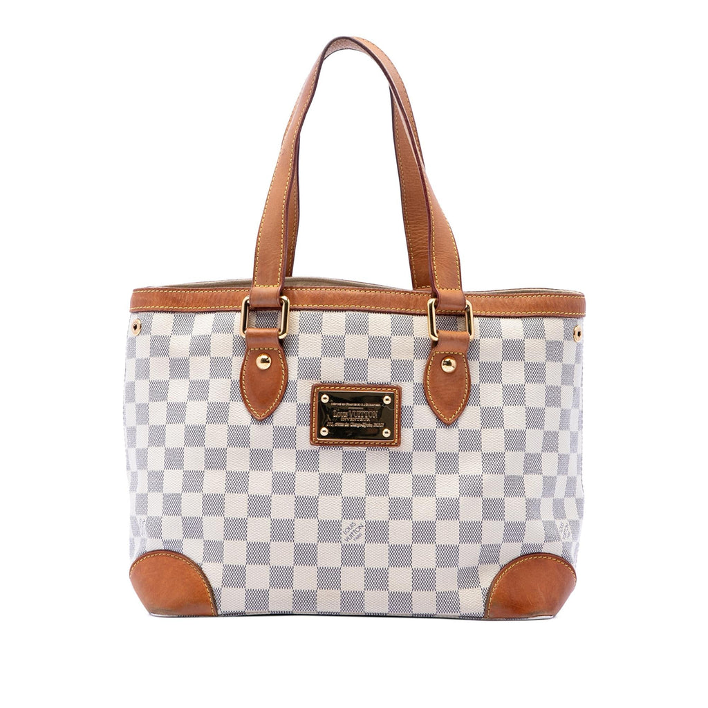 Louis Vuitton Damier Azur Hampstead PM Tote Bag - White