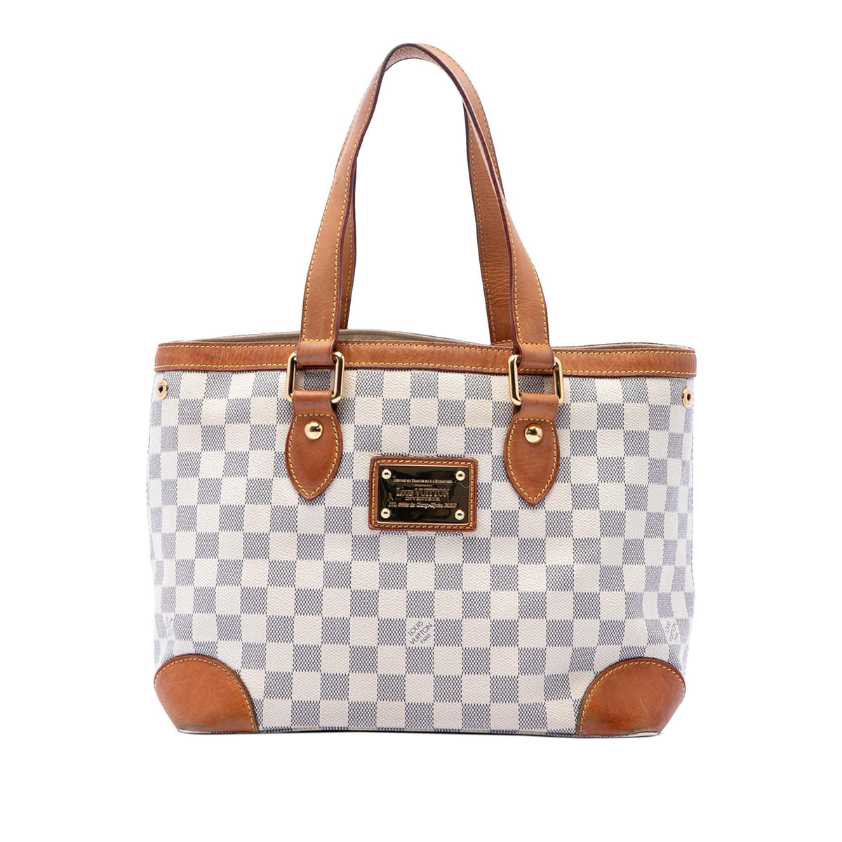 Louis Vuitton Damier Azur Hampstead PM Tote Bag - White