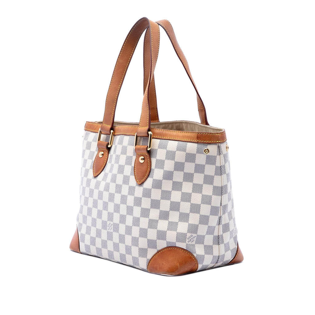 Louis Vuitton Damier Azur Hampstead PM Tote Bag - White