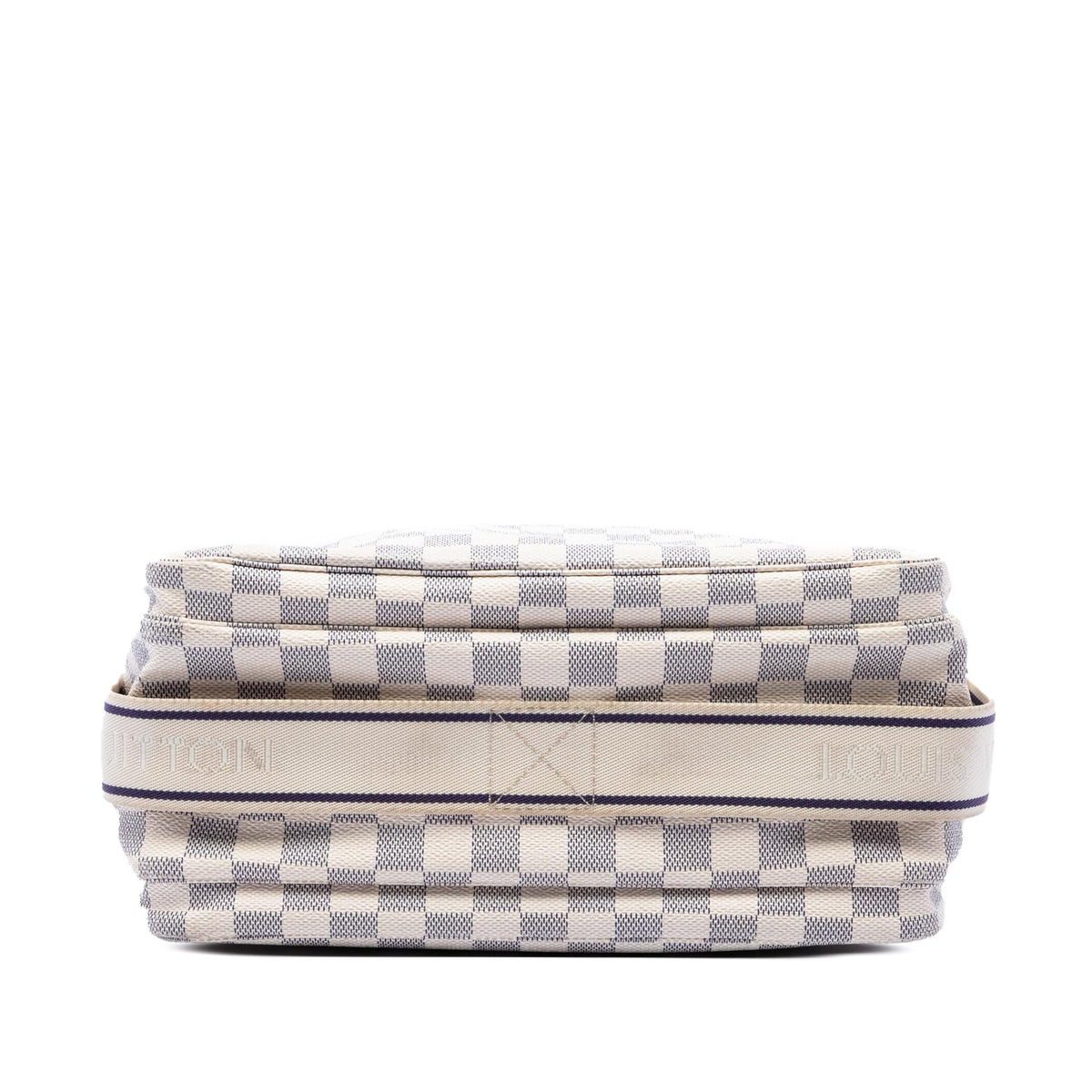 Louis Vuitton Damier Azur Naviglio Crossbody Bag - White