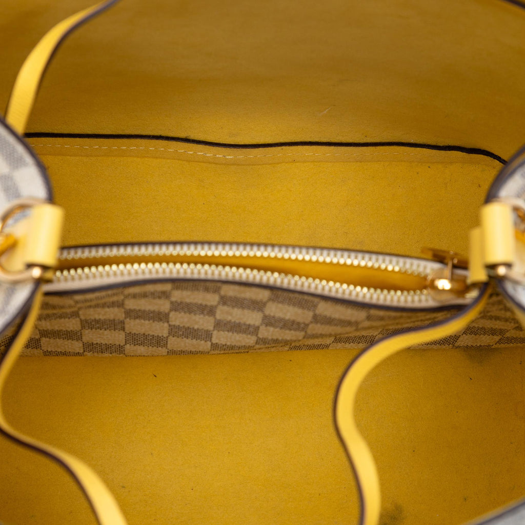 Louis Vuitton Damier Azur Neonoe MM Shoulder Bag - White