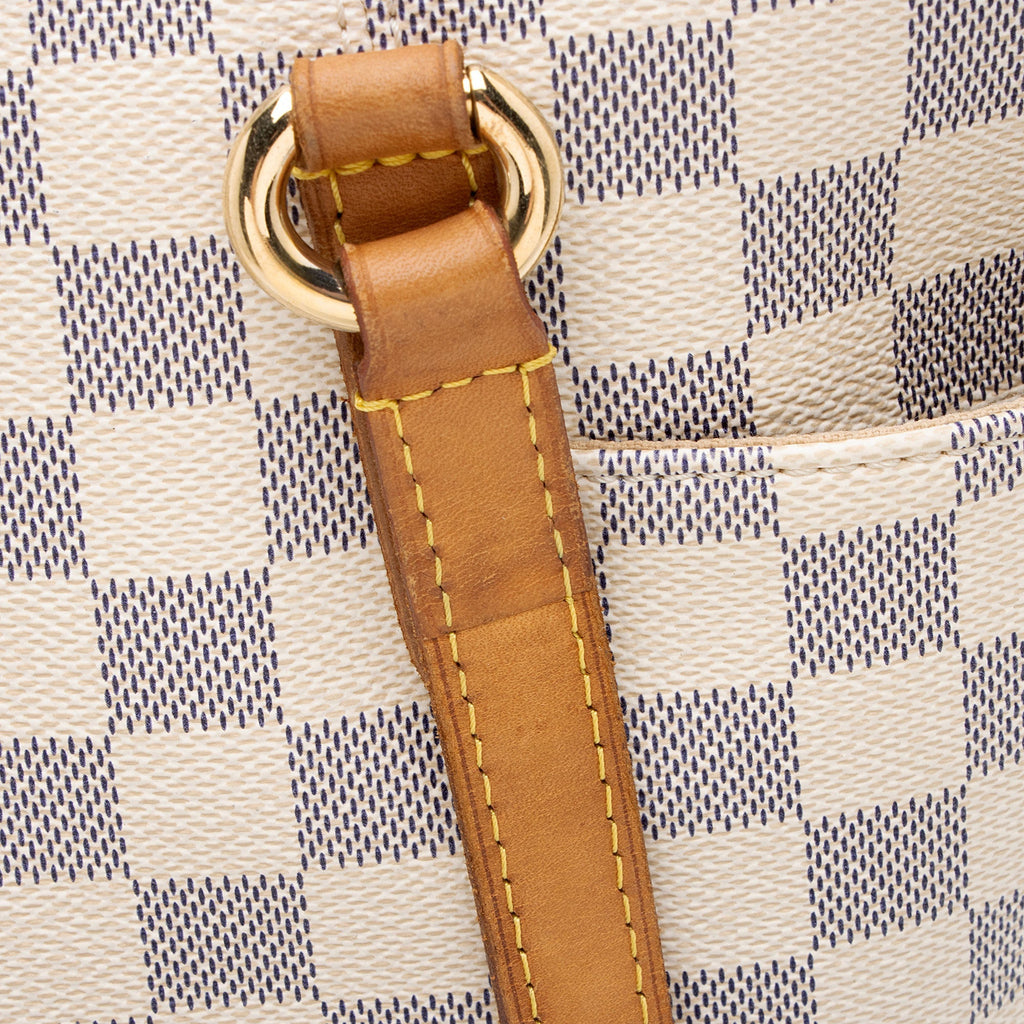 Louis Vuitton Damier Azur Totally MM Tote Bag - White