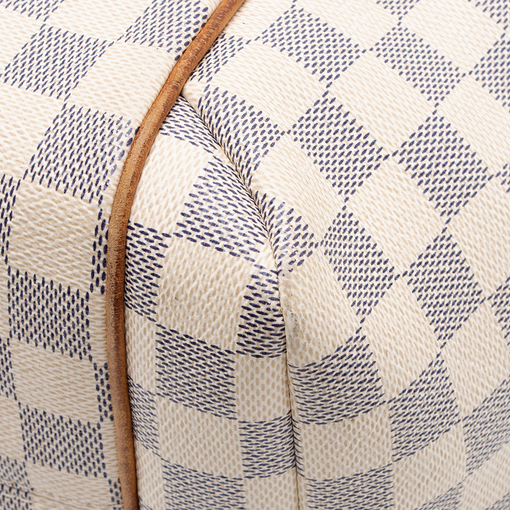 Louis Vuitton Damier Azur Totally MM Tote Bag - White