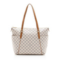 Louis Vuitton Damier Azur Totally MM Tote Bag - White