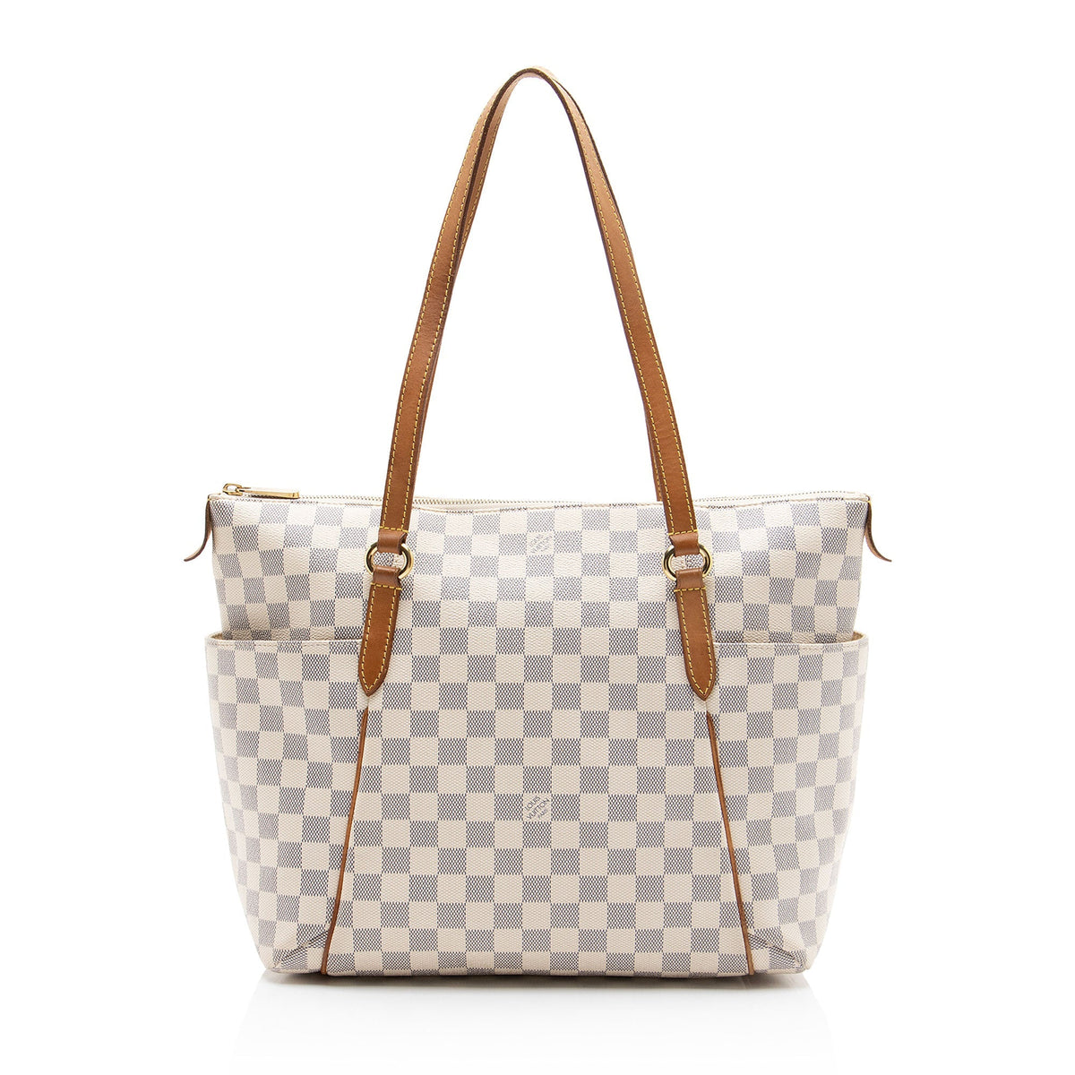 Louis Vuitton Damier Azur Totally MM Tote Bag - White