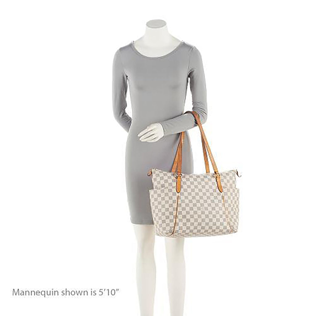 Louis Vuitton Damier Azur Totally MM Tote Bag - White