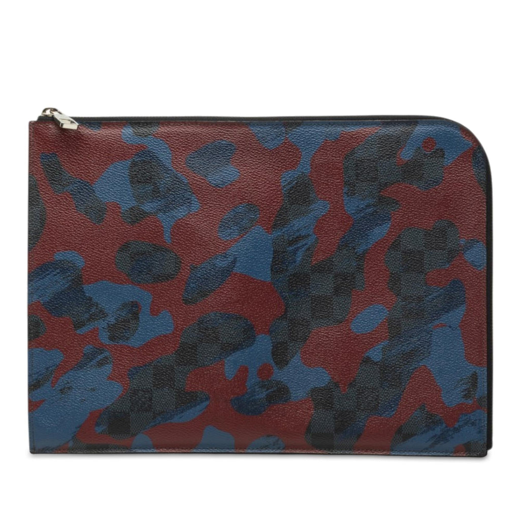 Louis Vuitton Damier Cobalt Camouflage Pochette Jour GM - Black