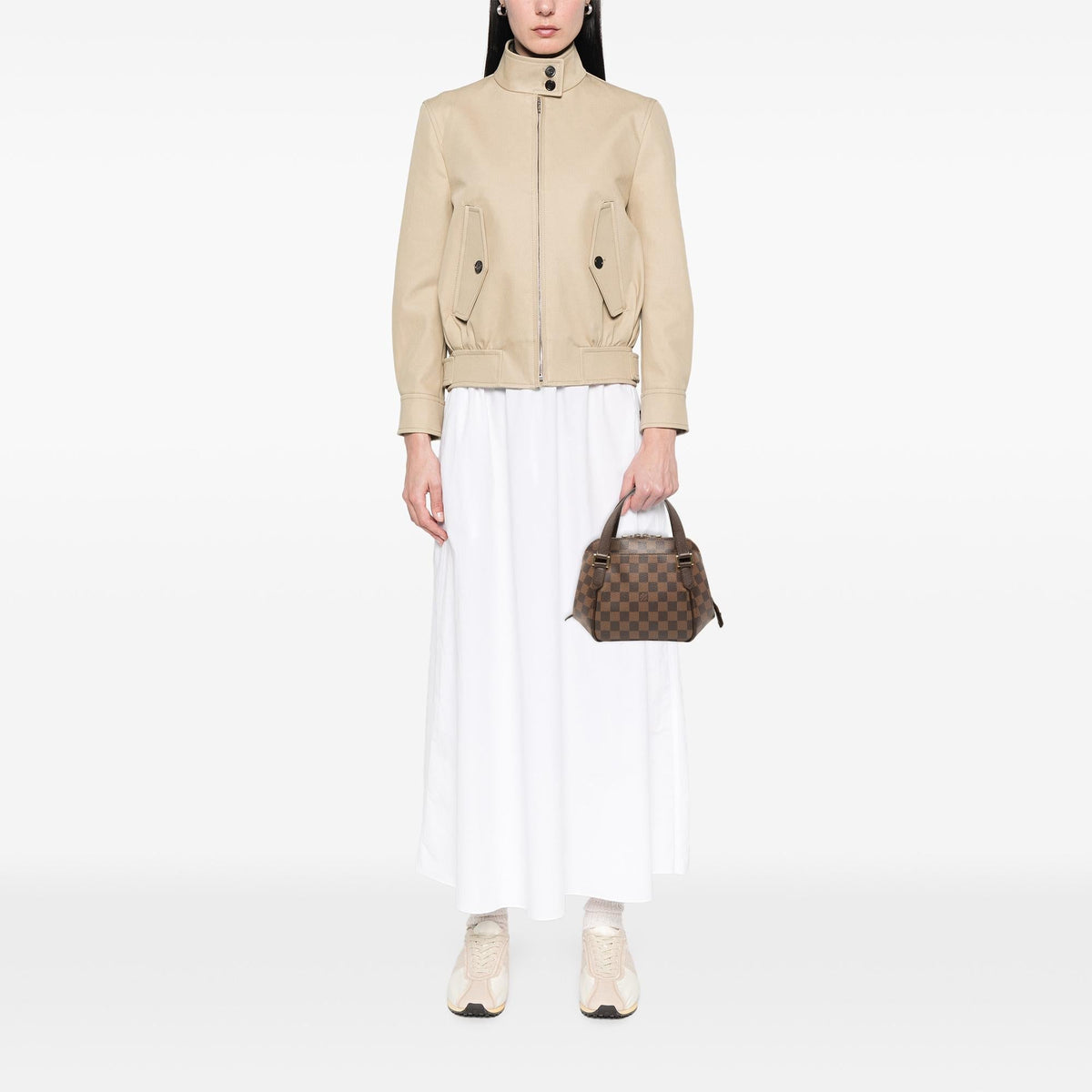 Louis Vuitton Damier Ebene Belem PM Satchel - Brown