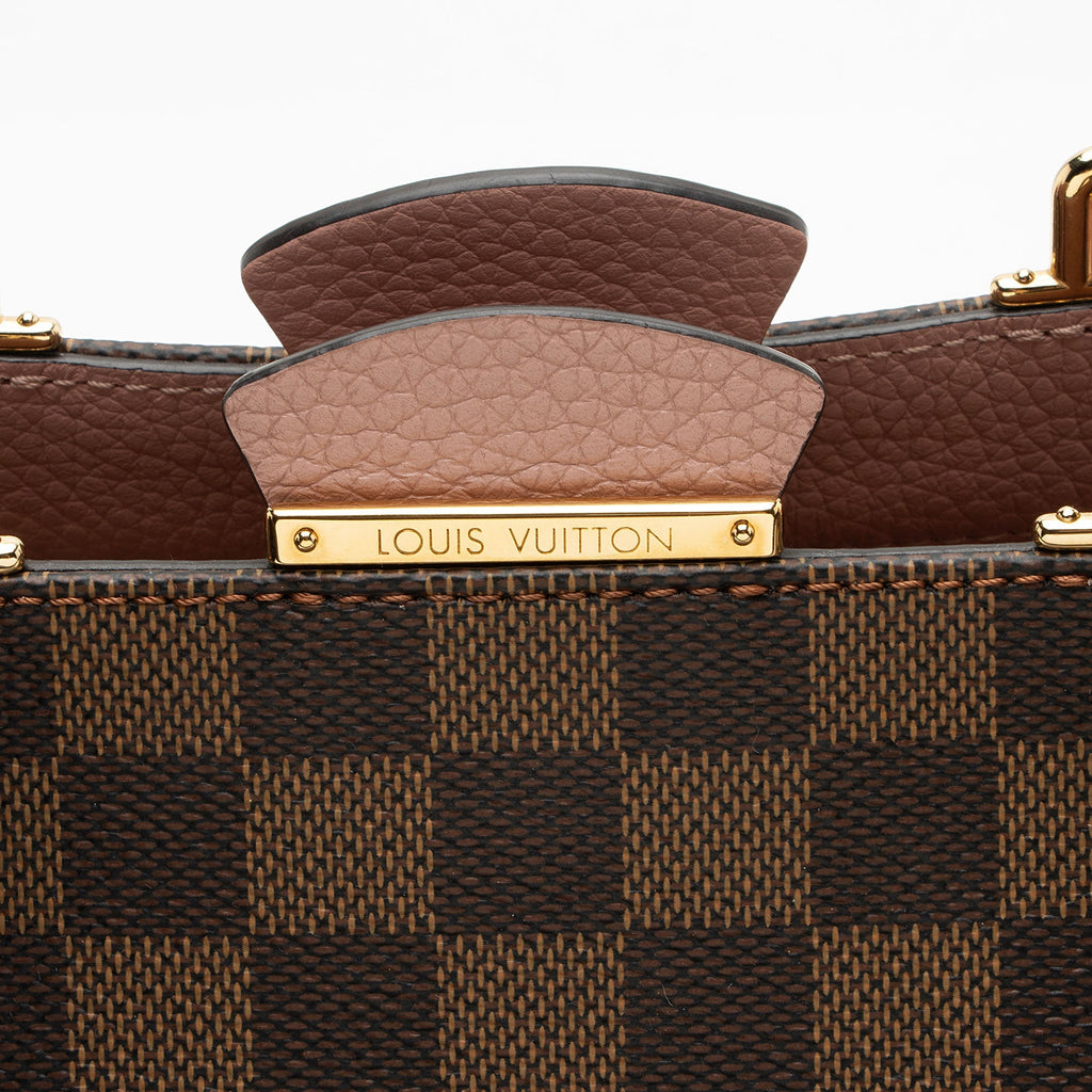Louis Vuitton Damier Ebene Brittany Satchel - Brown/Pink