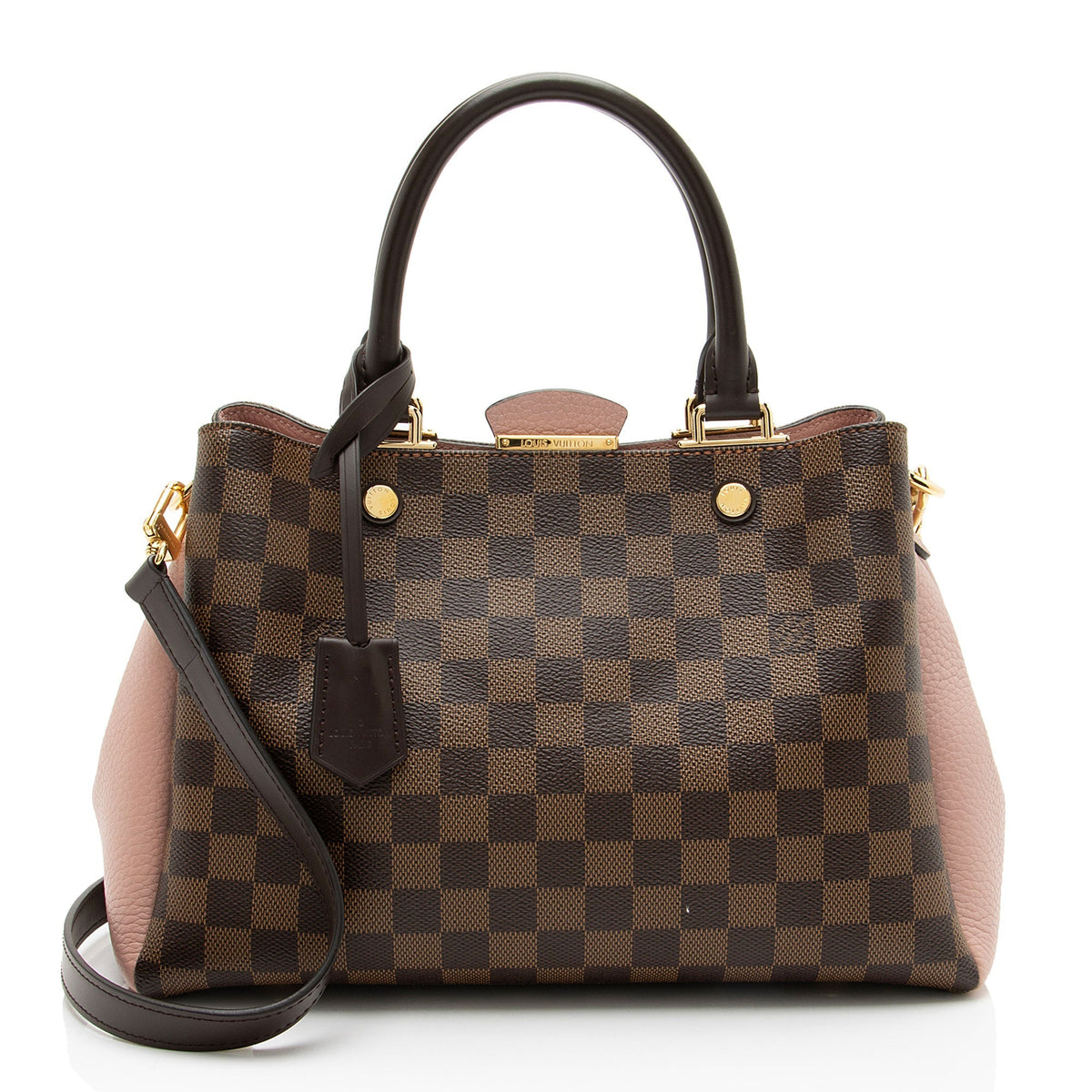 Louis Vuitton Damier Ebene Brittany Satchel - Brown/Pink