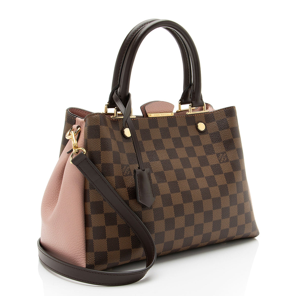 Louis Vuitton Damier Ebene Brittany Satchel - Brown/Pink