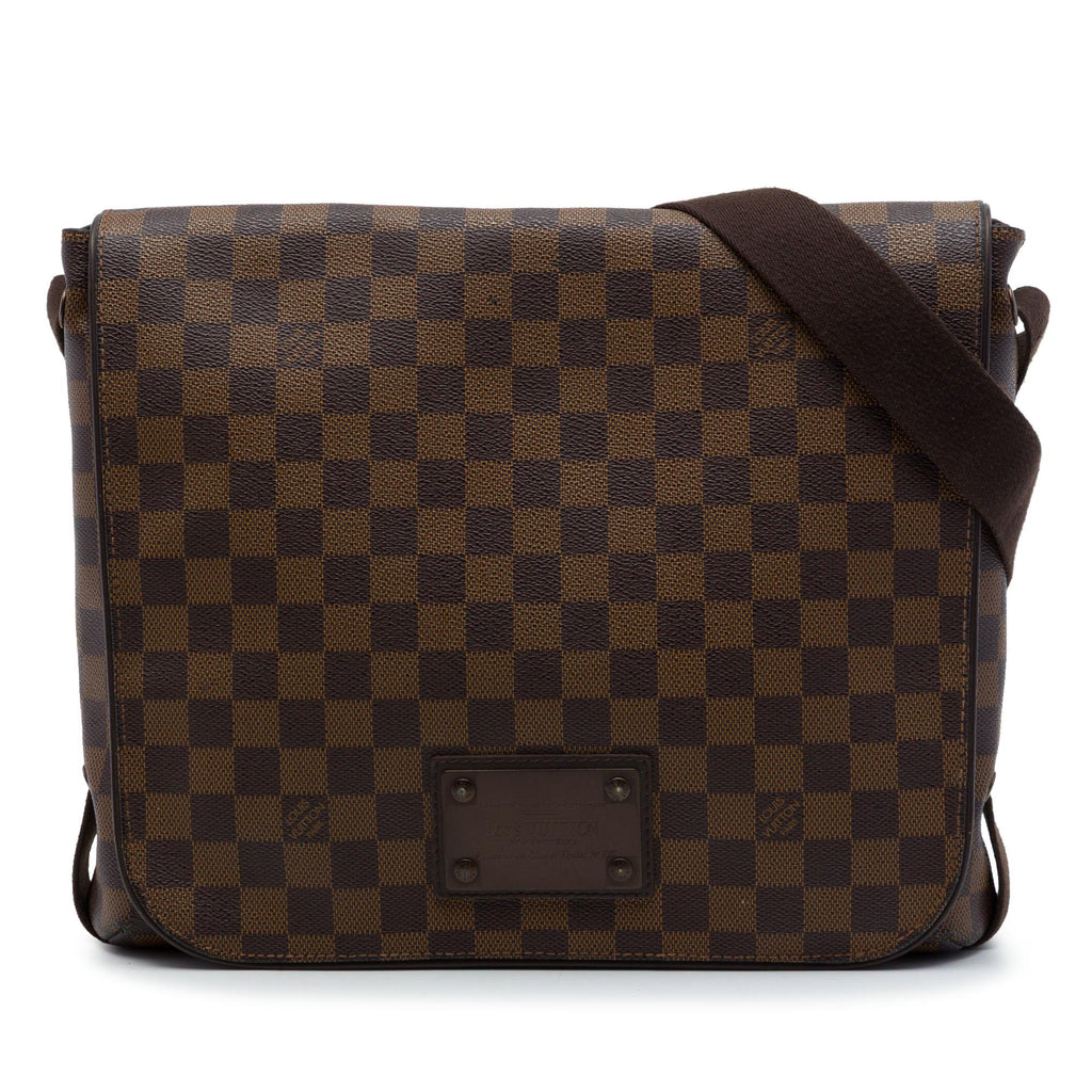 Louis Vuitton Damier Ebene Brooklyn MM Crossbody Bag - Brown