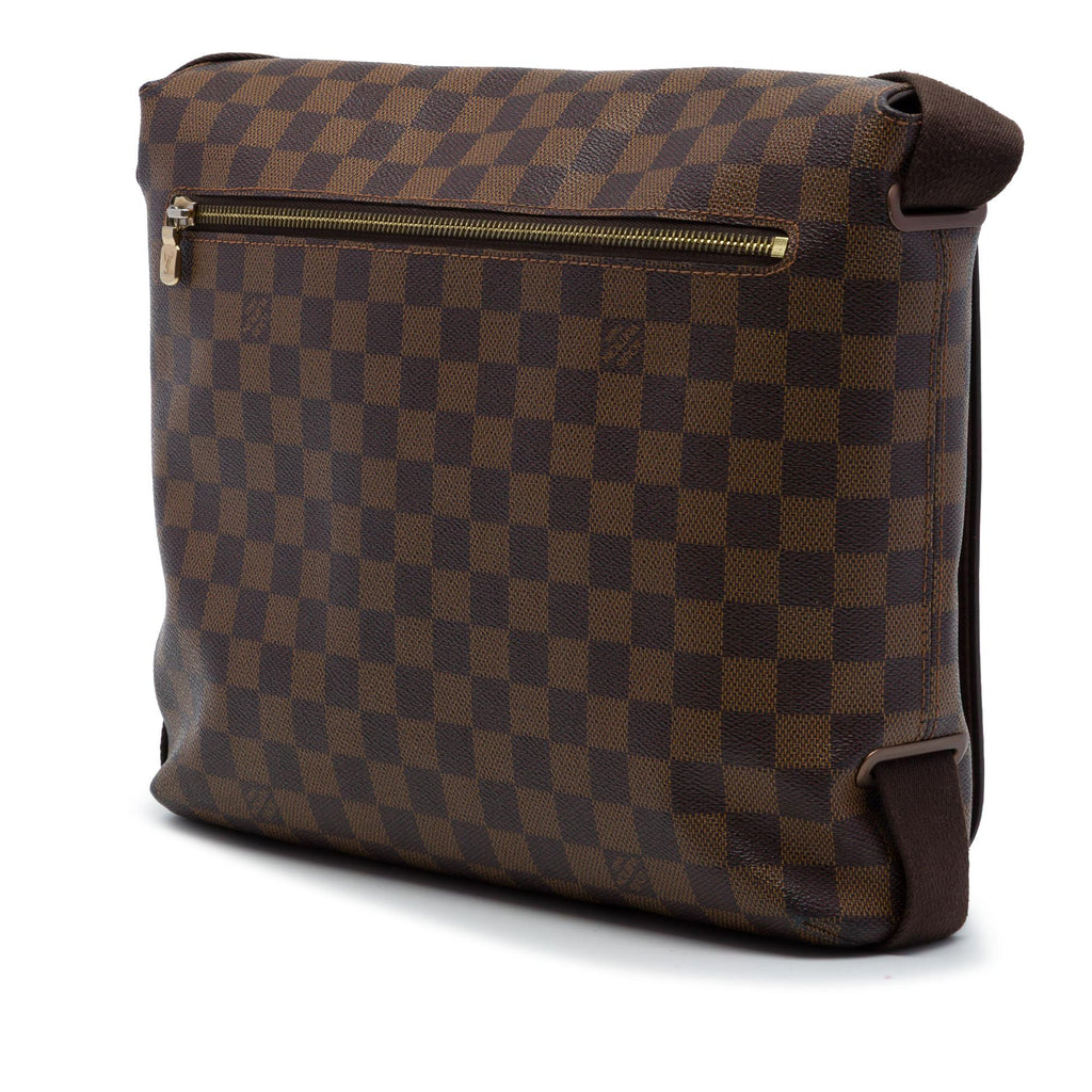 Louis Vuitton Damier Ebene Brooklyn MM Crossbody Bag - Brown