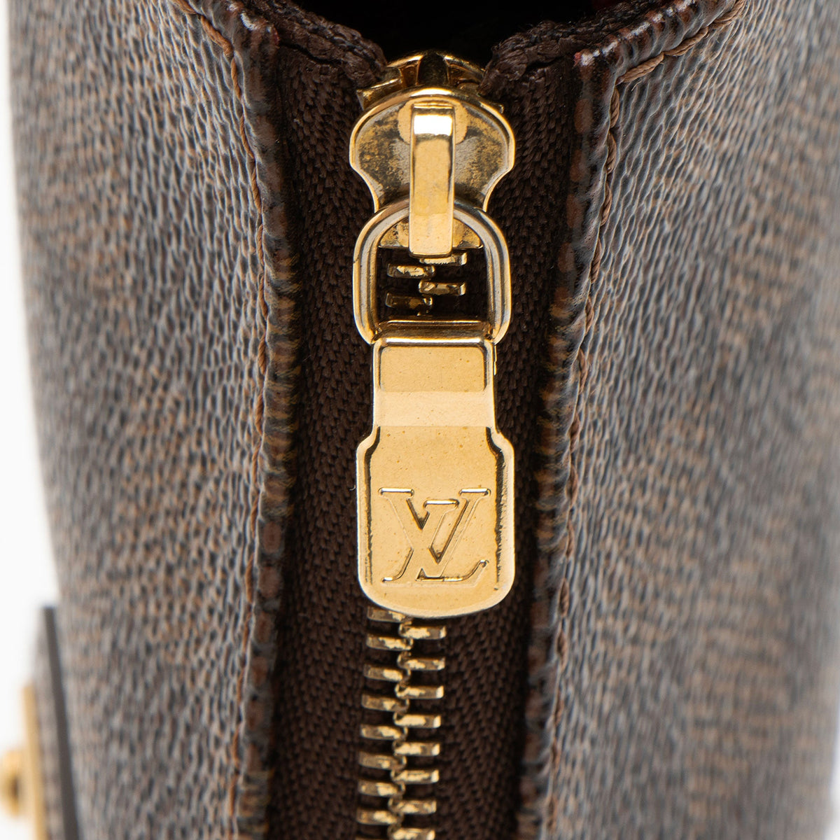 Louis Vuitton Damier Ebene Eva Clutch - Brown