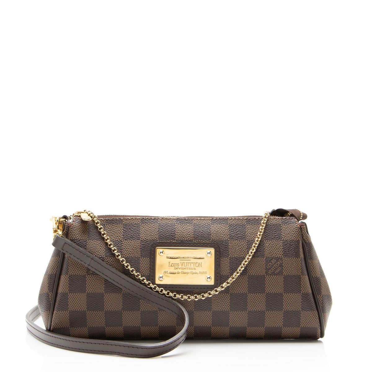 Louis Vuitton Damier Ebene Eva Clutch - Brown