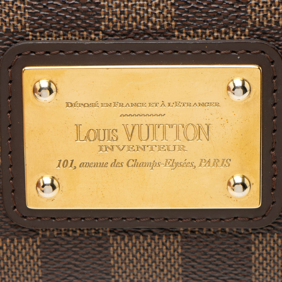 Louis Vuitton Damier Ebene Eva Clutch - Brown