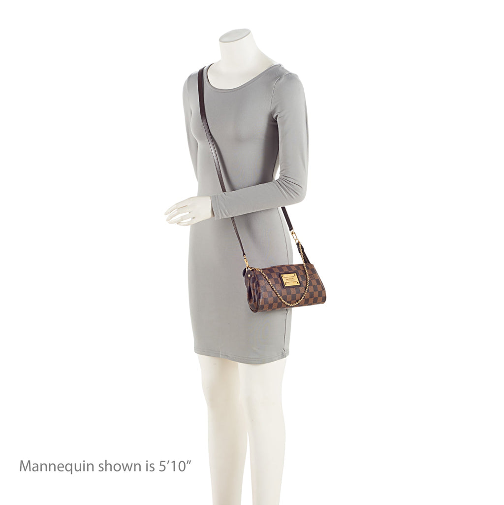 Louis Vuitton Damier Ebene Eva Clutch - Brown