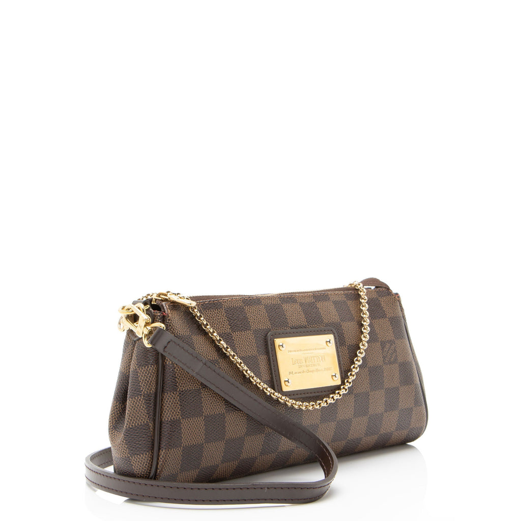 Louis Vuitton Damier Ebene Eva Clutch - Brown