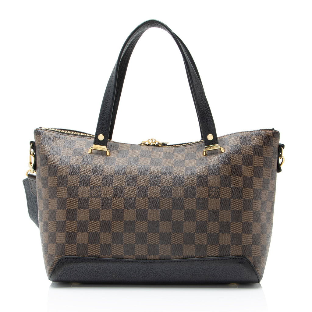 Louis Vuitton Damier Ebene Hyde Park Tote Bag - Black/Brown