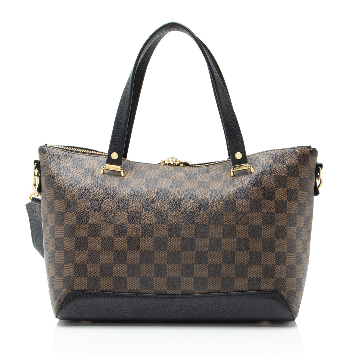 Louis Vuitton Damier Ebene Hyde Park Tote Bag - Black/Brown