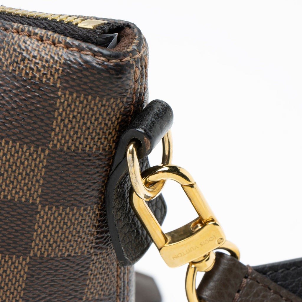 Louis Vuitton Damier Ebene Hyde Park Tote Bag - Black/Brown