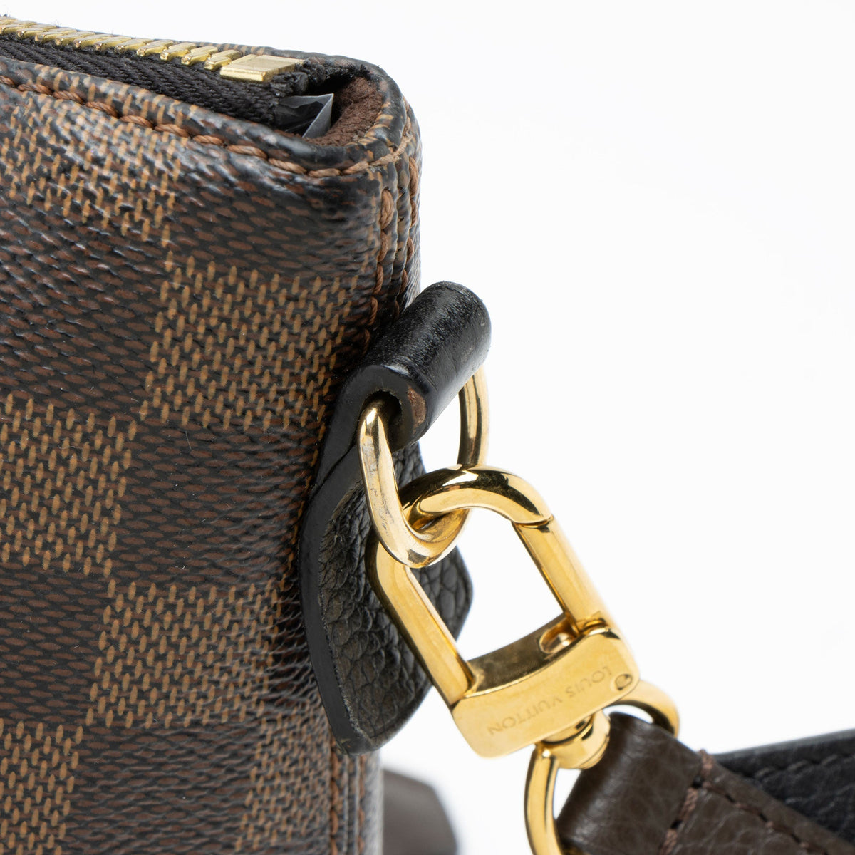 Louis Vuitton Damier Ebene Hyde Park Tote Bag - Black/Brown