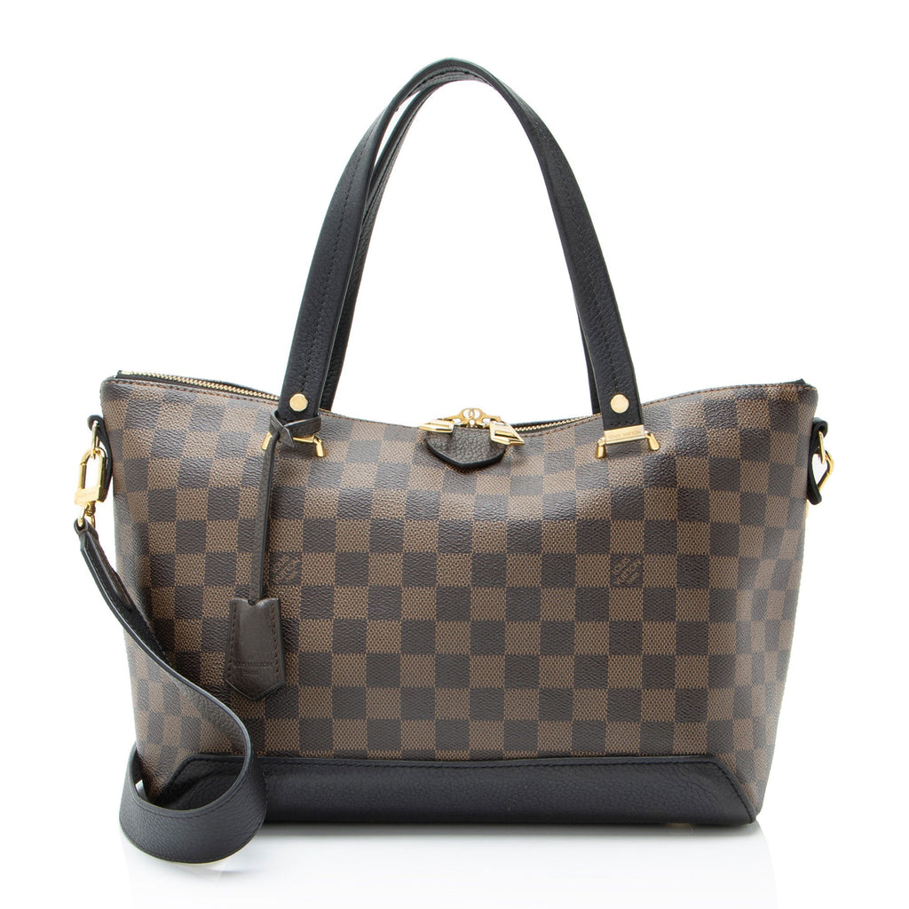 Louis Vuitton Damier Ebene Hyde Park Tote Bag - Black/Brown