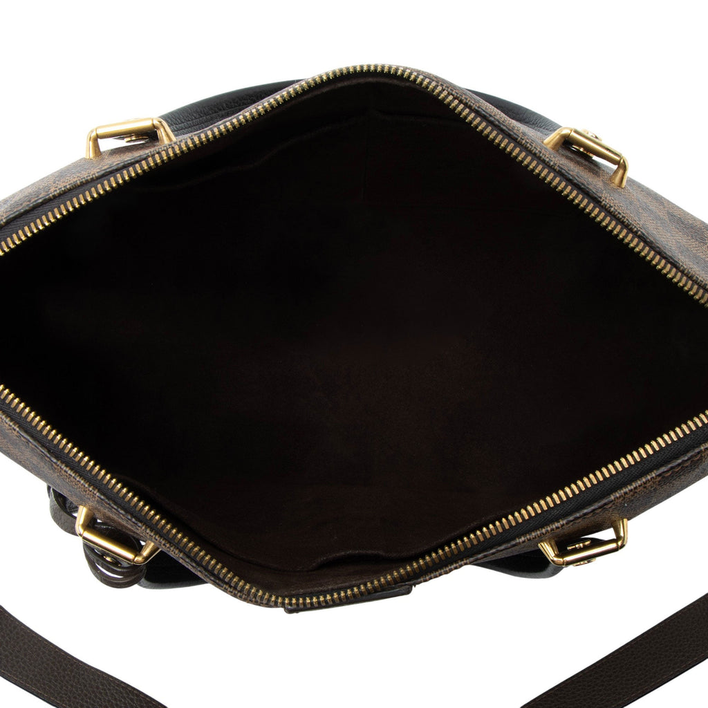 Louis Vuitton Damier Ebene Hyde Park Tote Bag - Black/Brown
