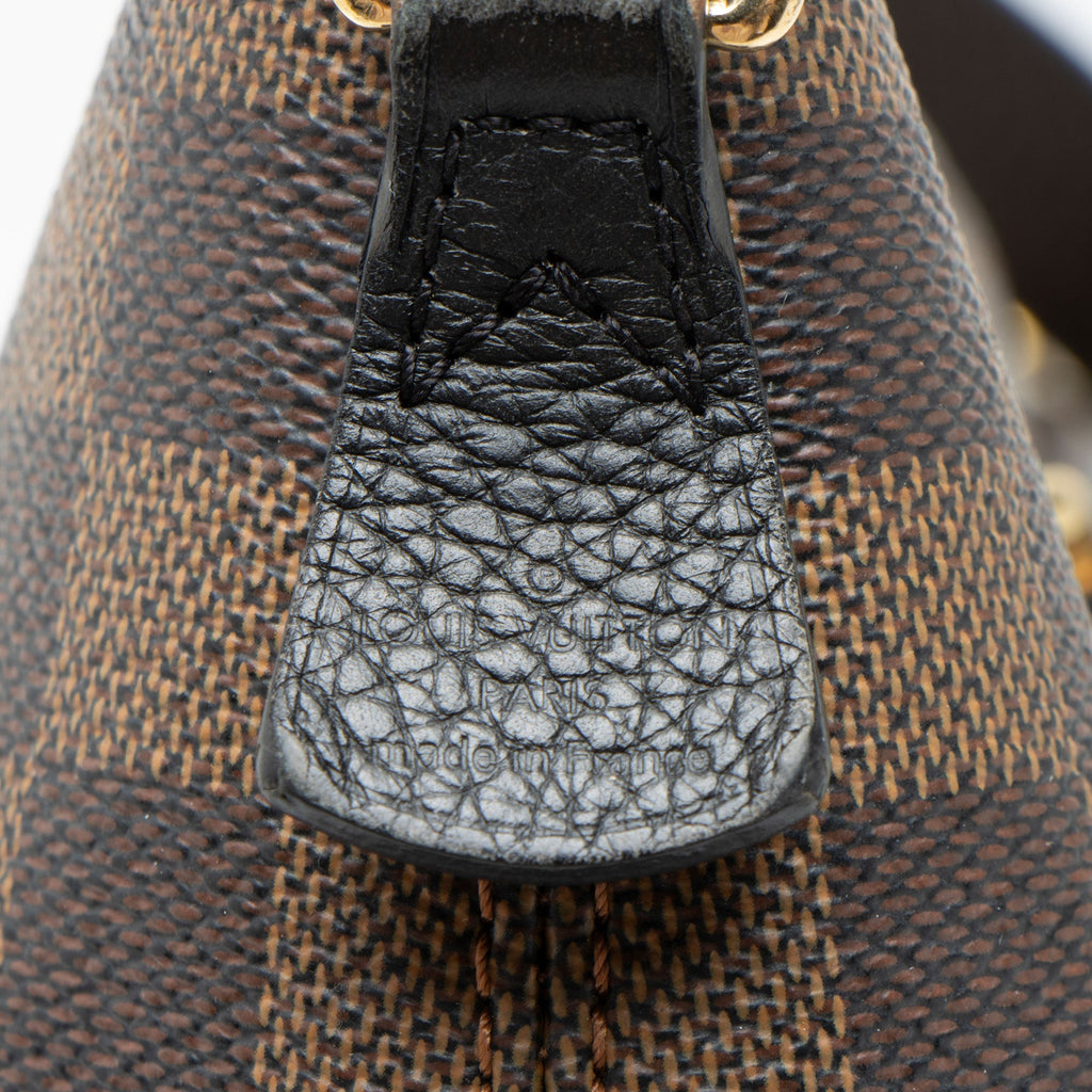 Louis Vuitton Damier Ebene Hyde Park Tote Bag - Black/Brown