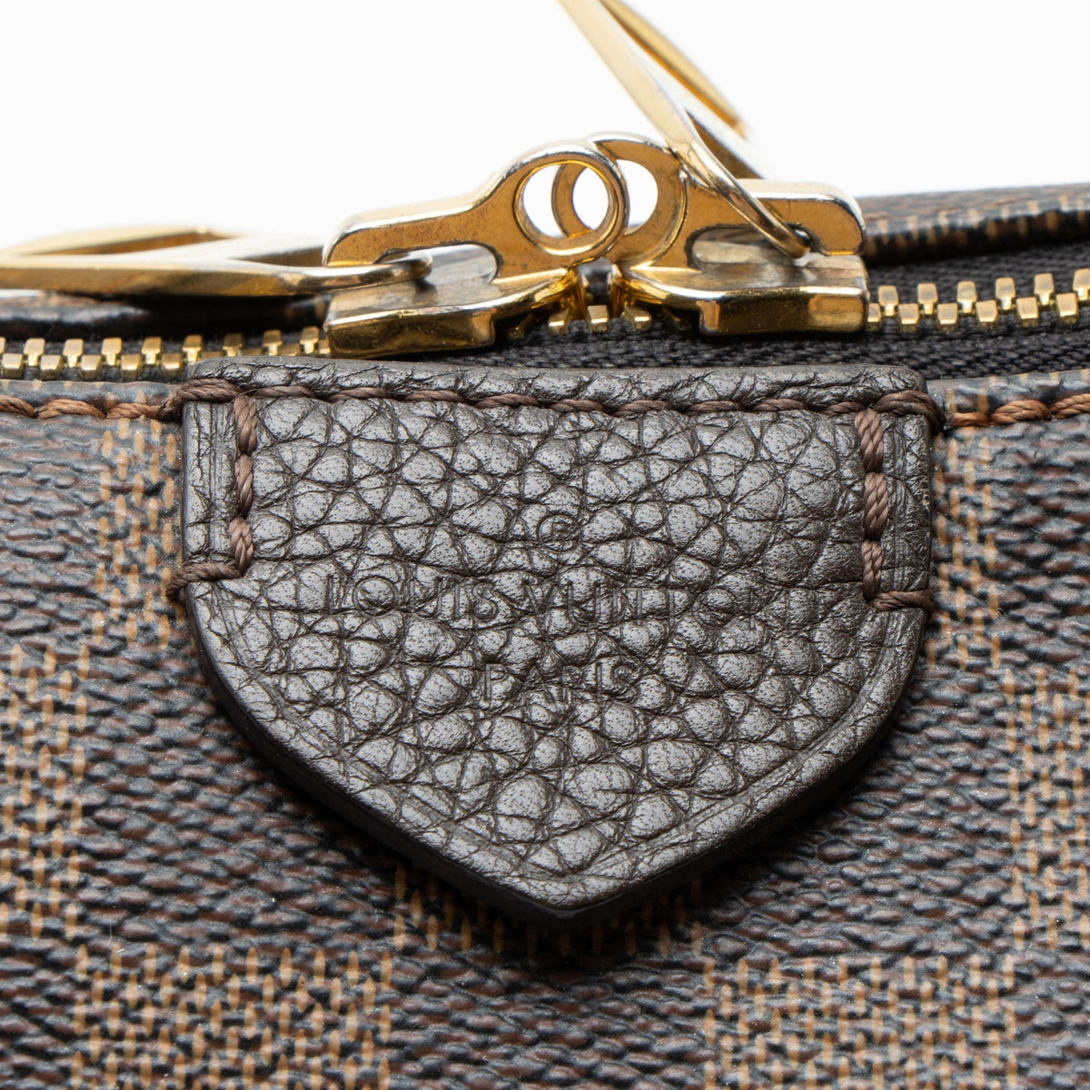 Louis Vuitton Damier Ebene Hyde Park Tote Bag - Black/Brown