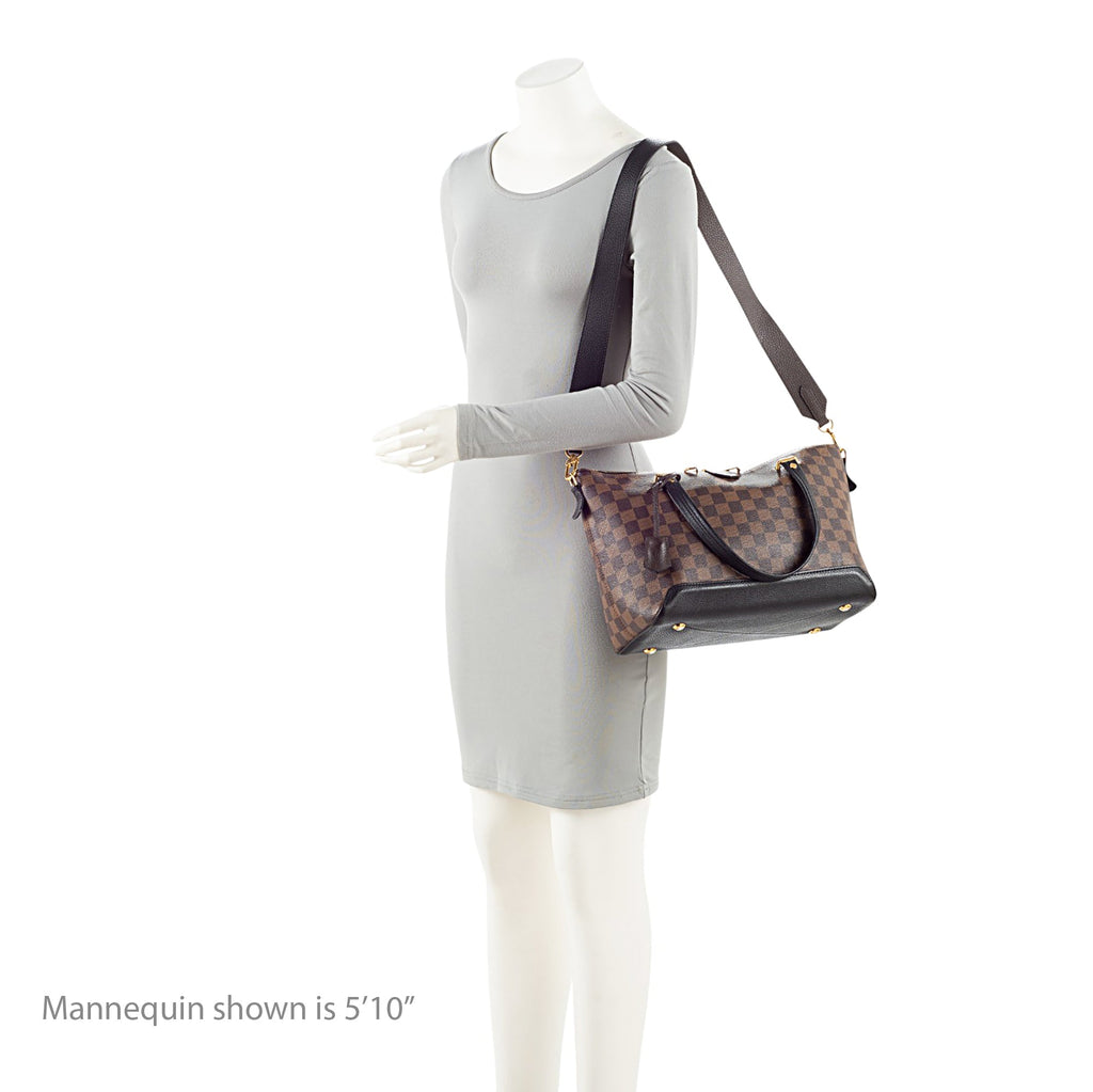 Louis Vuitton Damier Ebene Hyde Park Tote Bag - Black/Brown