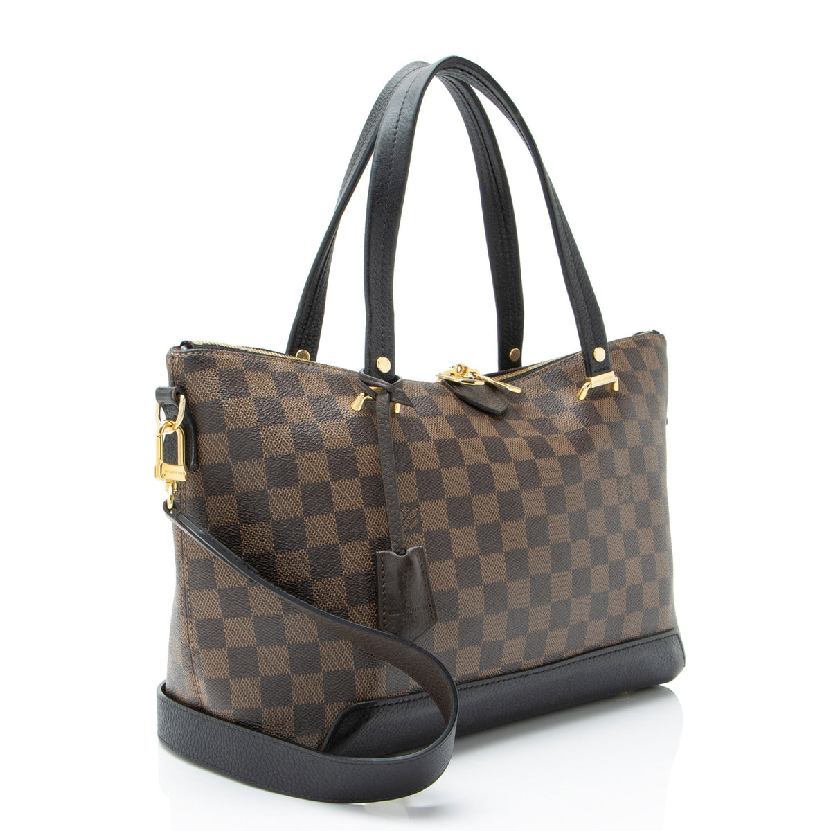 Louis Vuitton Damier Ebene Hyde Park Tote Bag - Black/Brown