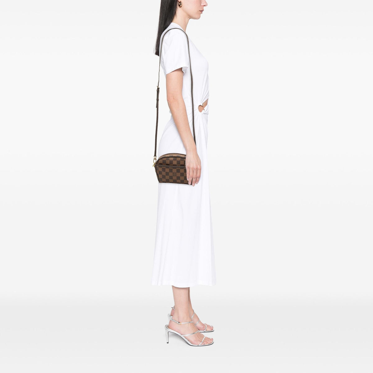 Louis Vuitton Damier Ebene Ipanema Pochette - Brown