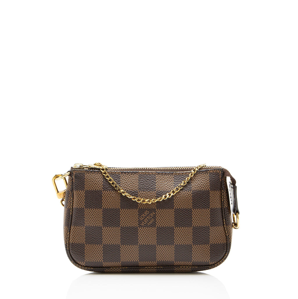 Louis Vuitton Damier Ebene Mini Pochette Accessoires - Brown