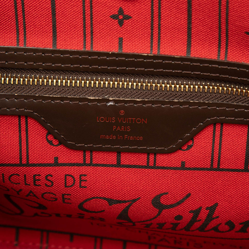 Louis Vuitton Damier Ebene Neverfull PM Tote Bag - Brown
