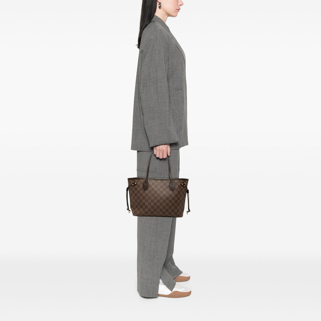 Louis Vuitton Damier Ebene Neverfull PM Tote Bag - Brown