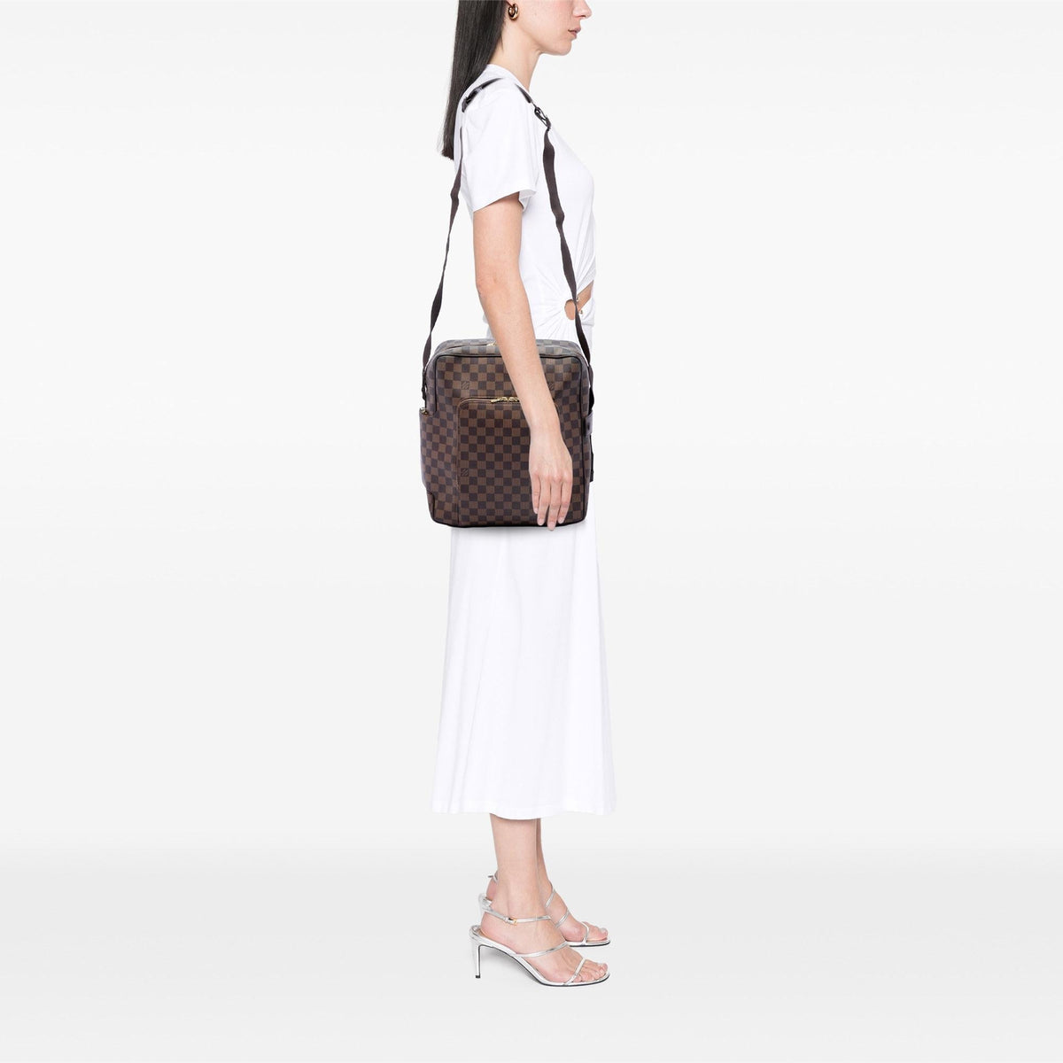 Louis Vuitton Damier Ebene Olav GM Crossbody Bag - Brown