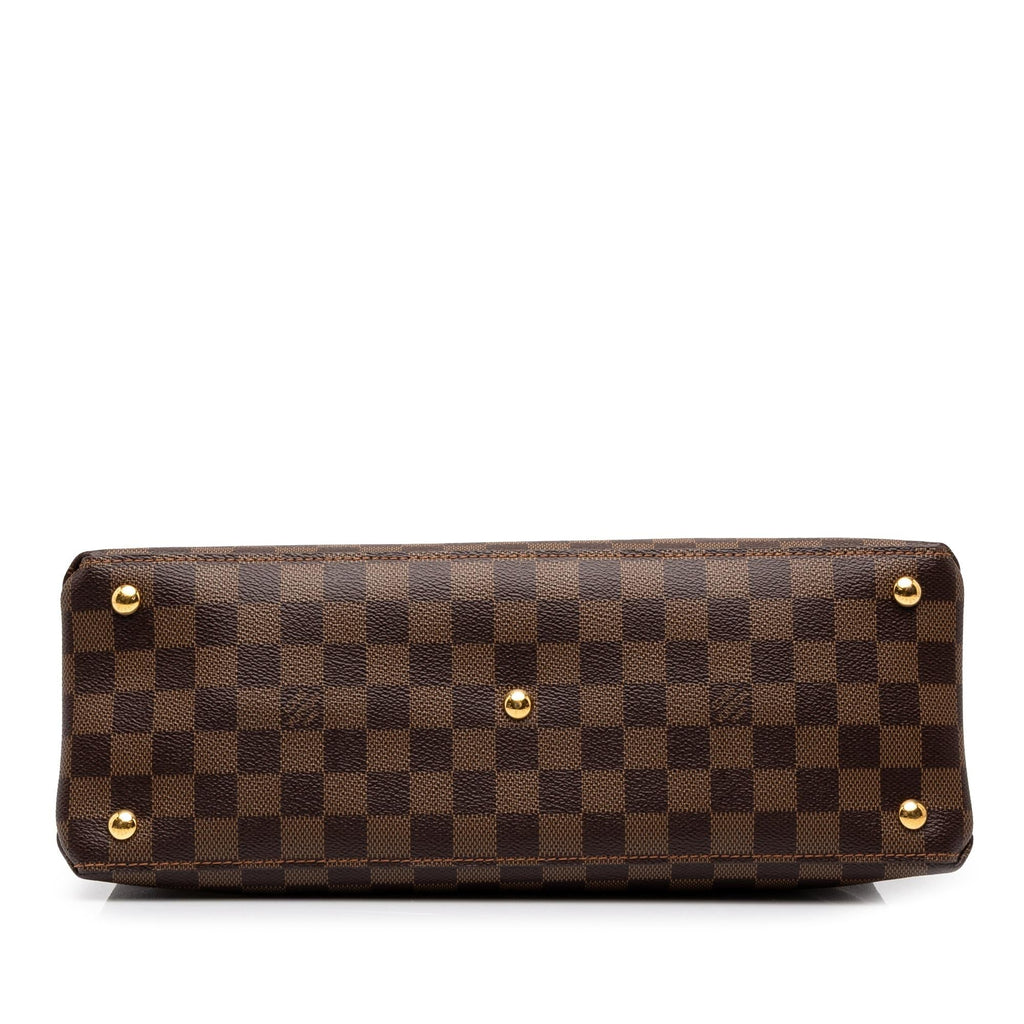 Louis Vuitton Damier Ebene Riverside Satchel - Brown