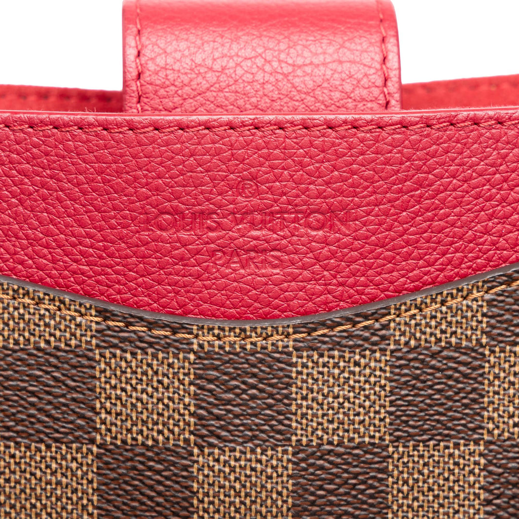 Louis Vuitton Damier Ebene Riverside Satchel - Brown