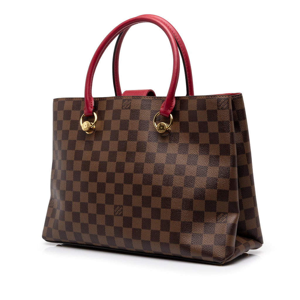 Louis Vuitton Damier Ebene Riverside Satchel - Brown
