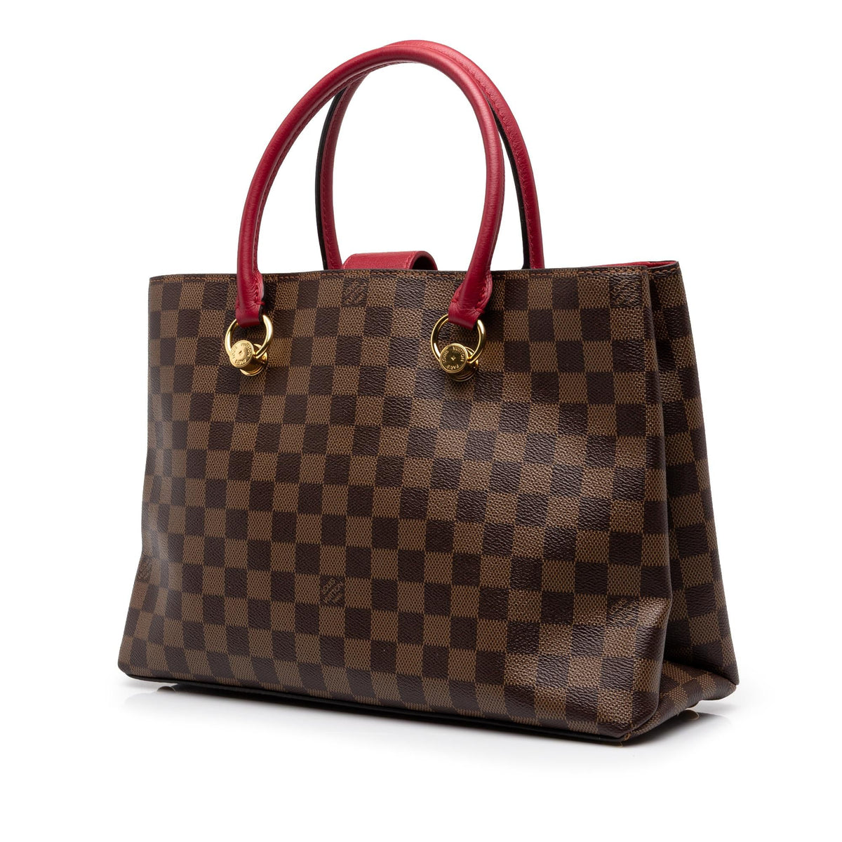 Louis Vuitton Damier Ebene Riverside Satchel - Brown