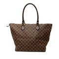Louis Vuitton Damier Ebene Saleya MM Tote Bag - Brown