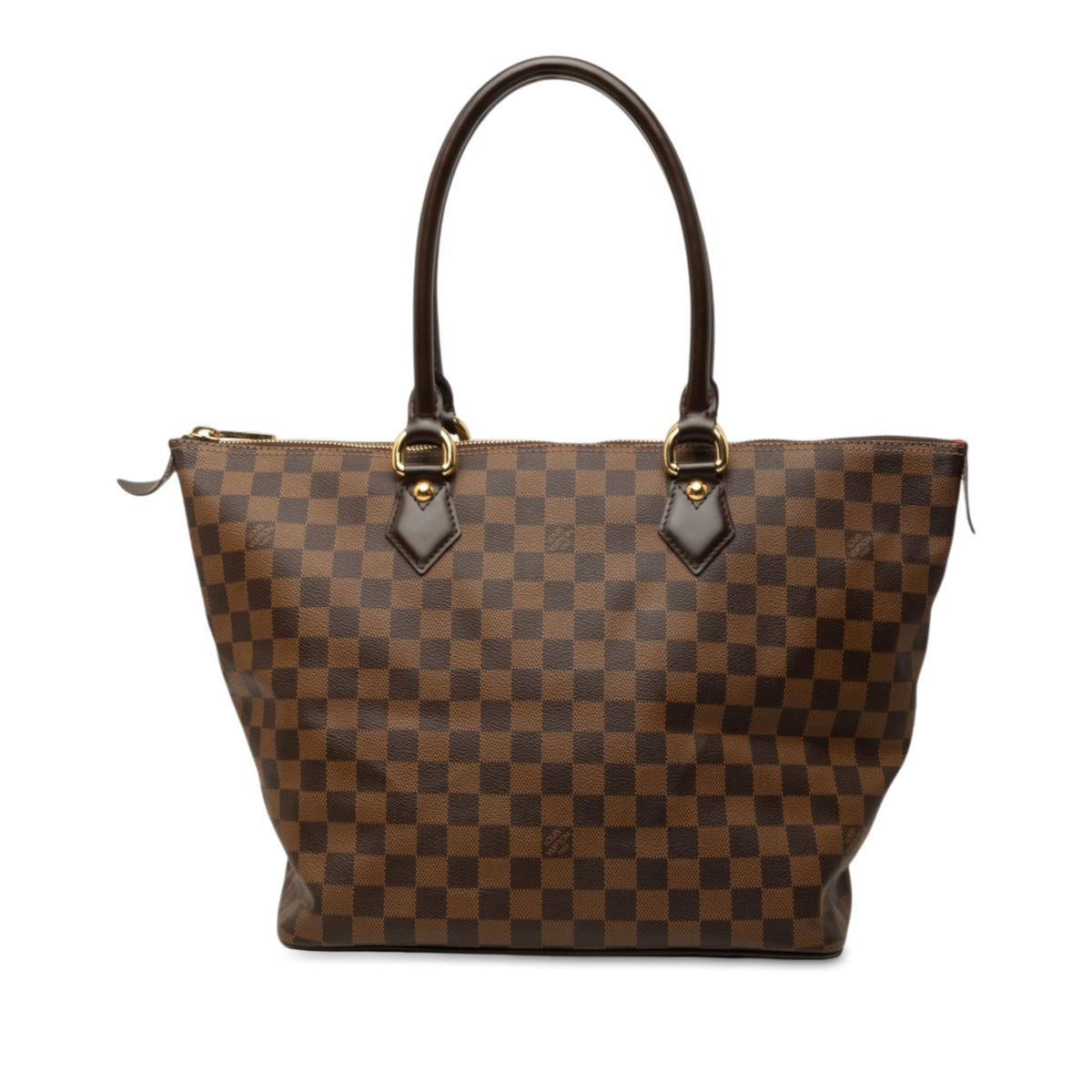 Louis Vuitton Damier Ebene Saleya MM Tote Bag - Brown